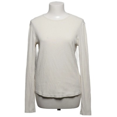 Mango, Langarmshirt, Größe: L, Weiß, Elasthan/Polyester/Viskose, Streifen #R29