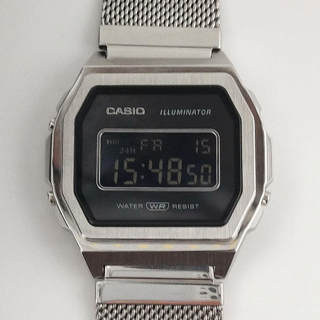 Casio A1000M 1BJF Premium Classic Digital Watch Metal Mesh