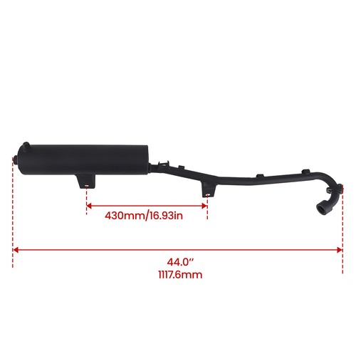 Exhaust Muffler W/Pipe for Honda TRX300FW/TRX300 Fourtrax 300 4x4 2x4 1993-2000 - Picture 12 of 12