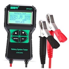 DY221 Car Battery Tester, 12V 24V Digital Automotive Alternator Meter
