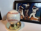Derek Jeter Yankees Signed AL Rawlings Baseball, Display Case/Stand NO COA