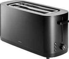 ZWILLING Enfinigy 2 Long Slots Toaster, Black Matte and silver