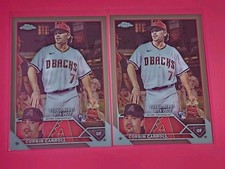 (2) 2023 Topps Chrome Update Series - Rookie Debut Corbin Carroll #USC220 (RC)