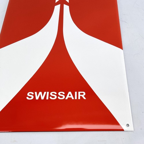 Swissair Logo 50x30 cm Enamel Sign - Picture 3 of 4