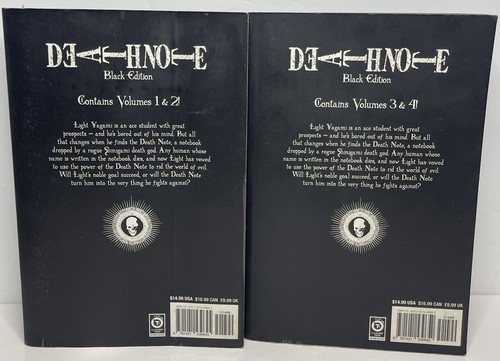 Death Note Volume 1 & 2 Set English Manga Comics Books 1 2 3 4 Graphic Novel - Picture 4 of 21