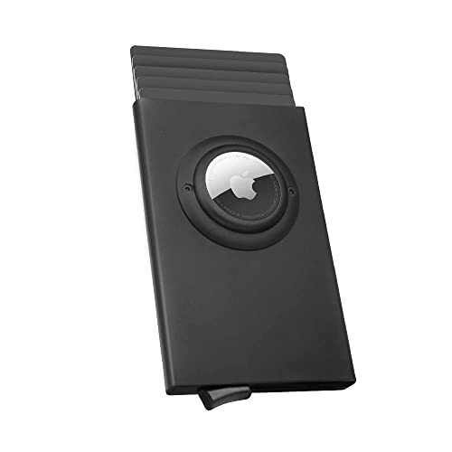 Slim RFID Blocking AirTag Wallet with Pop-Up Card Holder-image