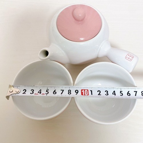 Rilakkuma Korilakkuma SanX Japanese Tea Set 3 Cup Teapot Strawberry Pink Japan - Picture 11 of 24