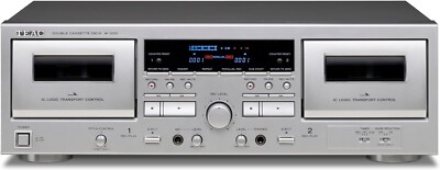 TEAC Double Cassette Deck W-1200 Silver 100V High Quality TEAC Double Cassette Deck W-1200 Silver 100V High Quality
