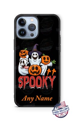 Halloween Spooky Ghost Pumpkin Phone Case For iPhone i14 Samsung A14 Google