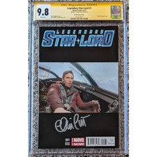 Legendary Star-Lord #1 photo variant__CGC 9.8 SS__Signed by Chris Pratt