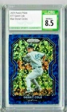2021 Panini Prizm Gerrit Cole Blue Donut Circles CSG 8.5 /199