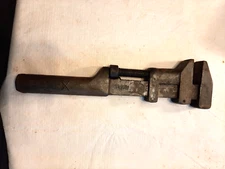 RARE Antique Russwin Monkey Wrench Solid Steal Handle Solid Bar Pat Jan 14 1896