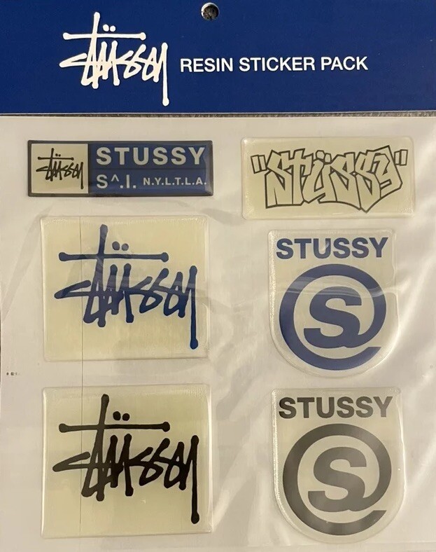 Stussy Jual Sticker Supreme Stussy Brand Resin Sticker Pack