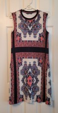 AGB Dress Womens Size 6 Boho Paisley Manufacurer Sample. 