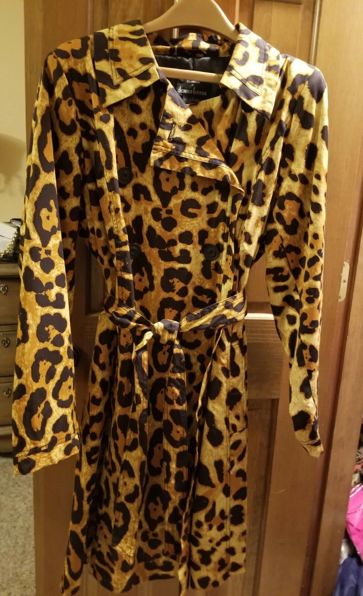 Dennis basso hotsell leopard coat