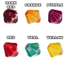 Craft County Hexagonal Resin Beads - Jewelry Making - Necklaces, Bracelets