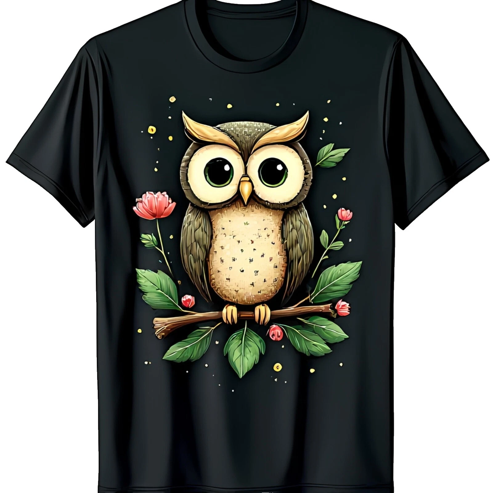 Owl Regular Size Tops for Women