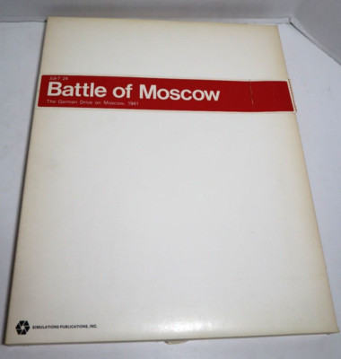 VTG SPI 1972 Battle of Moscow 1941 Flat White Tray Box NMIB Unpunched Rare Game