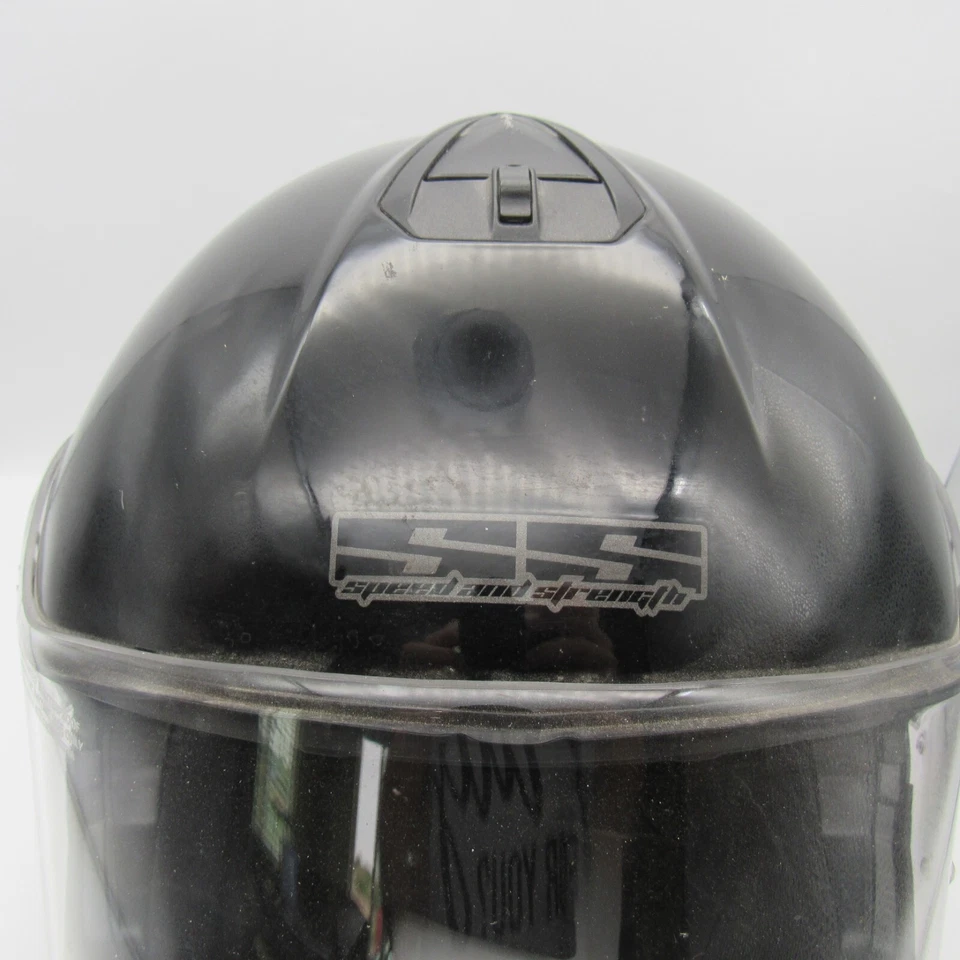 SPEED & STRENGTH SS1700 Gloss Black Modular with Visor Motorcycle Helmet XL - Image 3 of 4