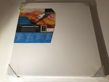 Crelando Leinwände Keilrahmen 2er Set 40x40 cm 100% Baumwolle NEU +Geschenke