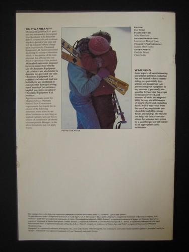 Vintage Chouinard Equipment Catalog 1988 Skiing - Picture 5 of 7