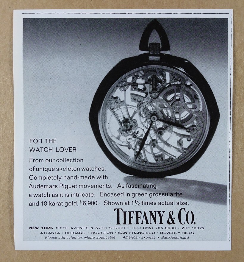 Audemars Piguet Vintage Skeleton Pocket Watch 1973 Tiffany