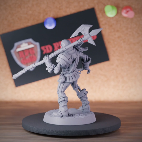 Mini Mazmorras y Dragones Miniatura Monstruo No Muerto Esqueleto Halberd Guardia - Vídeo 1 de 1