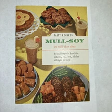 Mull-Soy Tasty Recipes - Vintage 1950s Booklet - Milk Free Diets Hypoallergenic