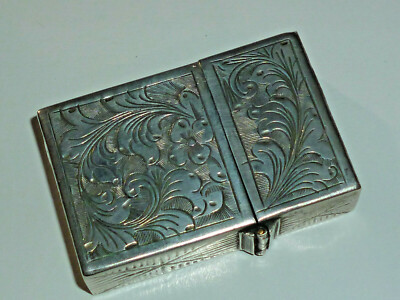 Vintage 800 Silver Enamel Case (Love) - Zippo Lighter Insert Pat