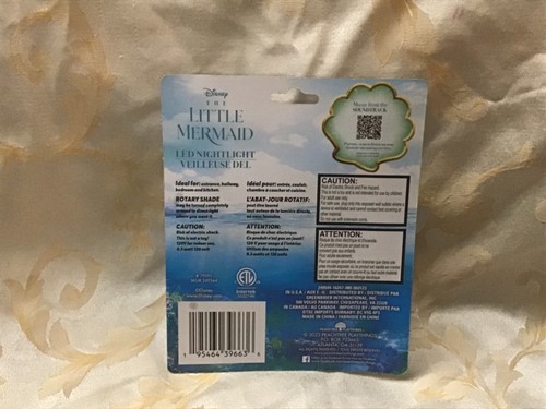 Disney The Little Mermaid LED Nightlight New - 第 2/3 張圖片