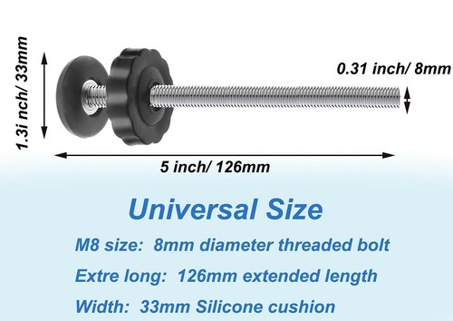 Baby Gate Threaded Spindle Rod M8 8mm Replacement Bolt Part Baby 4 Pcs - Picture 4 of 7