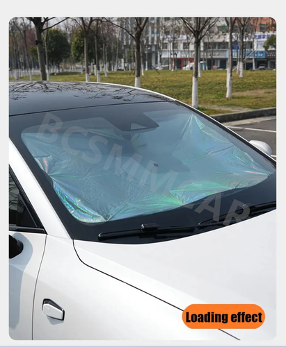 Car Windshield Sun Shade Umbrella Protector Summer UV Protection Parasol Laser - Picture 14 of 18