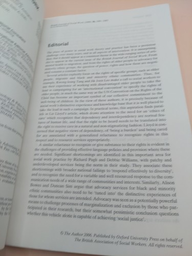 The British Journal Of Social Work Volume 36 Number 7 October 2006 - Picture 5 of 8
