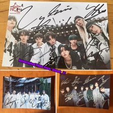 STRAY KIDS 合 HOP WALKIN ON WATER AUTOGRAPHED SIGNED GROUP PHOTO 4*6 K-POP