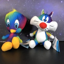Looney Tunes Gradient Collection Tweety  Sylvester New NWT Plush Rainbow Colors