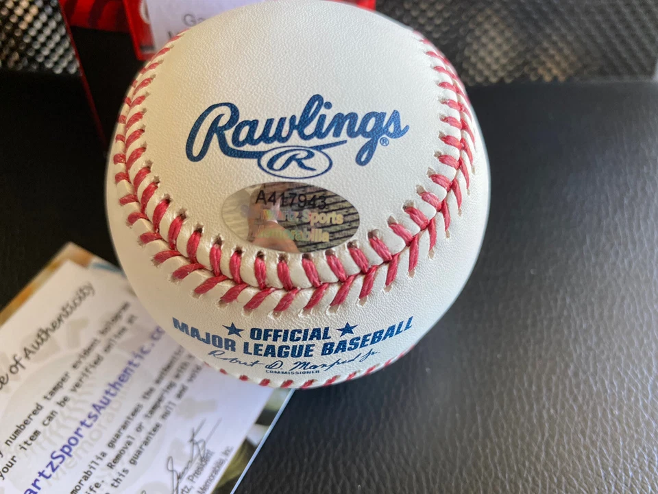 Béisbol oficial Rawlings firmado por Gary Matthews con certificado de autenticidad NL ROY '73' (1) Foto 4 de 4