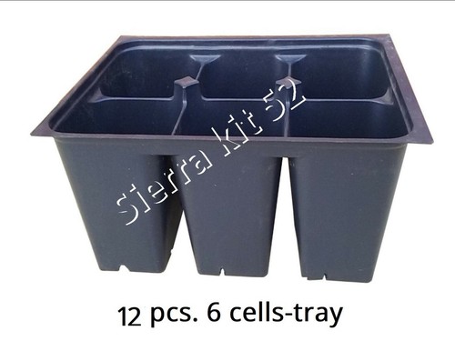 Sty 4" SQUARE BLACK NURSERY POTS - Picture 4 of 14