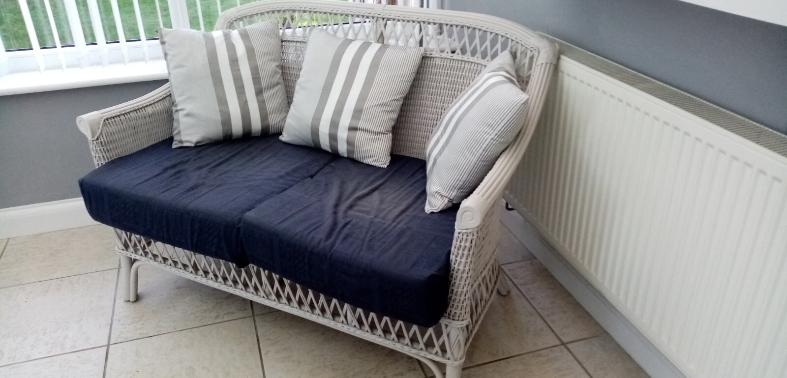 Wicker conservatory furniture set USED eBay