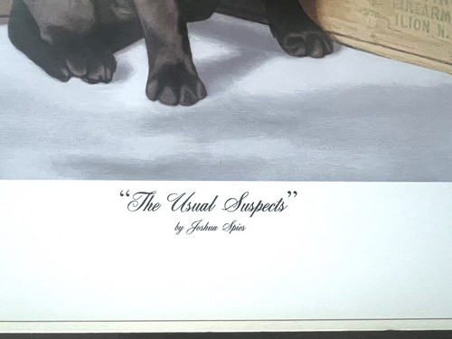 The Usual Suspects signiert # 44/200 Limited Edition Joshua Spies Hund Druck gerahmt - Bild 5 von 6