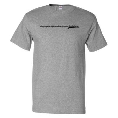Funny Geographic Information Systems Technician Retro Old School T shirt Tee