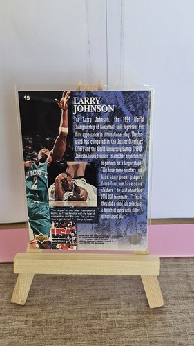 Nba Karte Upper Deck Gold 1994 USA #19 Larry Johnson Signiert - Bild 2 von 2