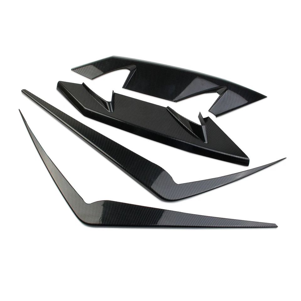 Kit de moldura de faros de parachoques delantero estilo fibra de carbono para honda Polaris Foto 2 de 4