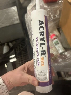 ACRYL-R SM5430 Non-Skinning Roof Sealant - 1 case of 30 tubes 10.1 oz. each tube