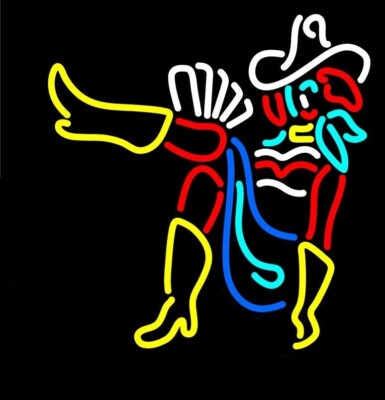 Las Vegas Cowgirl Poker 24''x20'' Neon Sign Light Lamp Real Glass Wall Decor YU