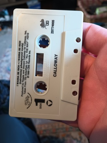 Calloway - I Wanna Be Rich - Cassette Tape Single - Epic - Picture 4 of 4