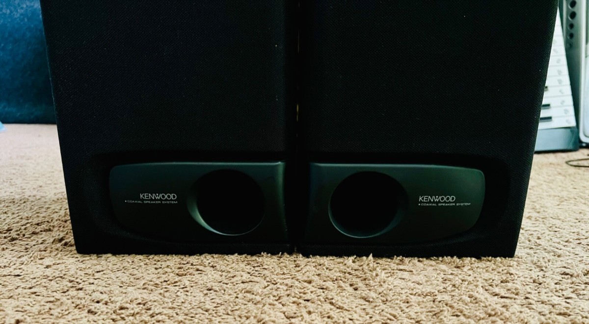 Vintage Kenwood LS-B3 Mid Stack Speakers Hifi Audiophile Black