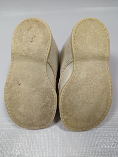 Vintage White Leather Baby Walking Shoes - Picture 8 of 8