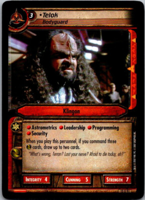 Star Trek CCG 2E In A Mirror Darkly Telok, Bodyguard 13U91