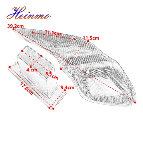For 2015 - 2022 R NINE T Real Carbon Fiber Air Intake Pipe Cover Side Protectors - Foto 8 di 11