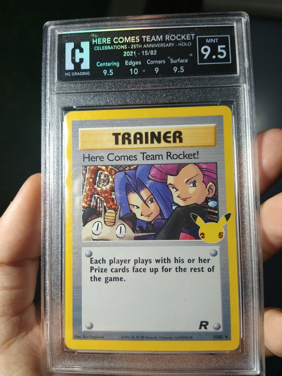 HERE COMES TEAM ROCKET! Holo Bleed CGC PSA HC 9.5 10 Pokémon HERE COMES TEAM ROCKET! Holo Bleed CGC PSA HC 9.5 10 Pokémon